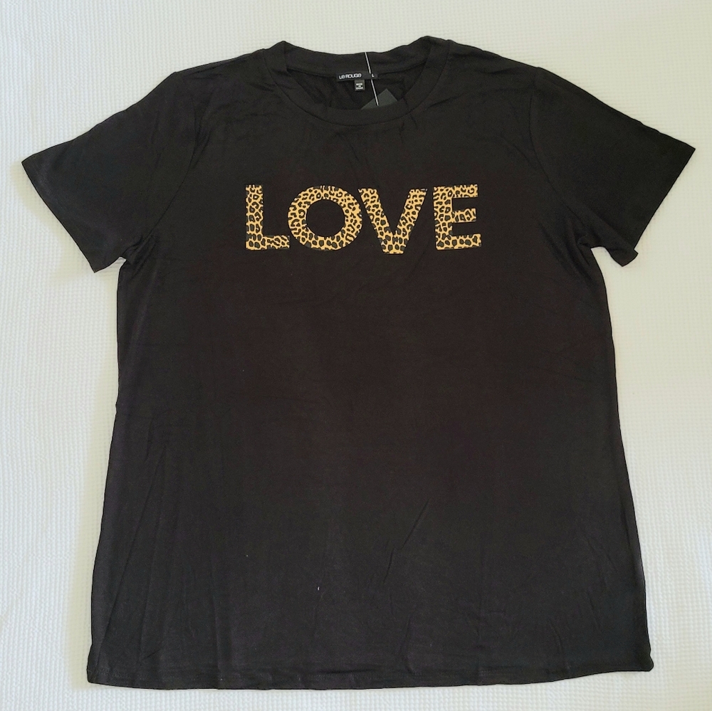 Le Rouge Leopard🐆 "LOVE"❤ Tee - Picture 4 of 13